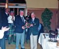 John Dunbar being presented with the Millenium Trophy 2000